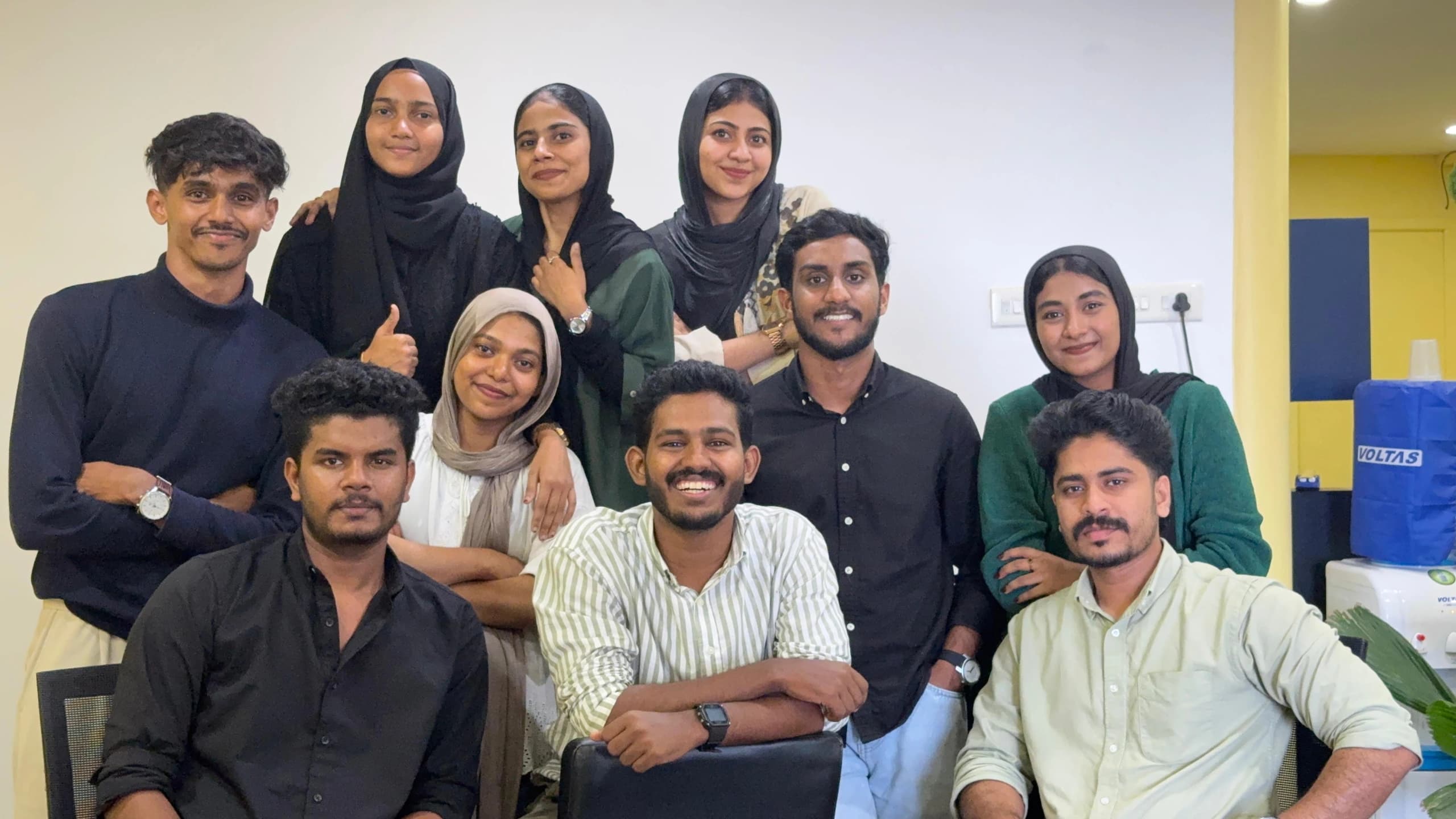 The Bdot team posing together in the studio
